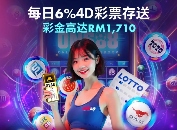ONS88 6% 每日 4D 存款优惠 最高 RM1,710