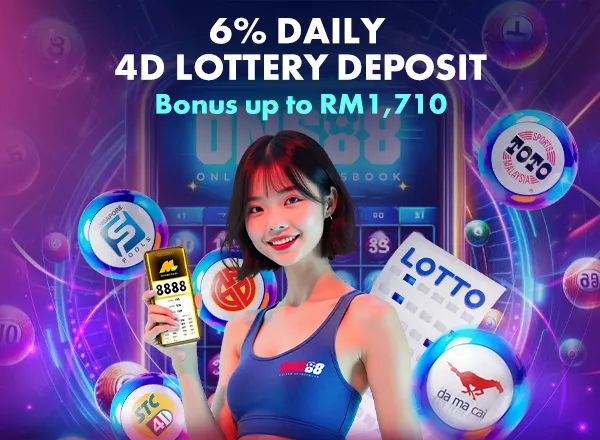 ONS88 6% Daily 4D Lottery Deposit Bonus up to RM1,710