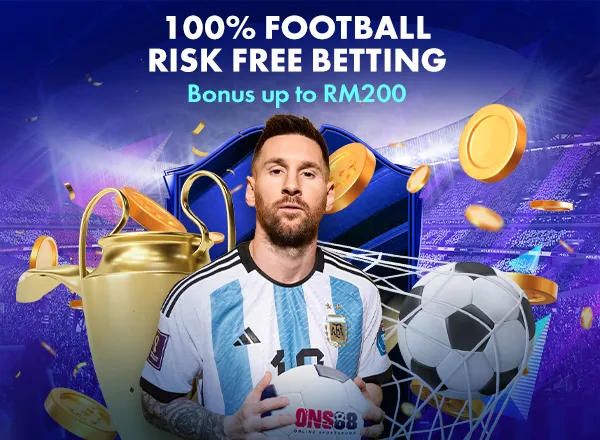 Football 100% welcome bonus up to RM200
